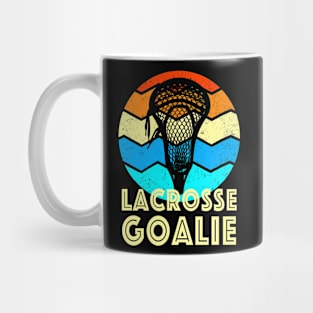 Lacrosse Goalie Vintage Sunset Mug